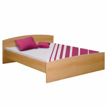 eoshop Bračni krevet 341 bukva 160x200 cm s uzglavljem, visina sjedišta 41 cm