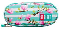 ST.RIGHT Školski set dvosobni ruksak + pernica Flower Magnolia