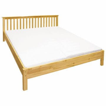 eoshop Bračni krevet TORINO 180x200 cm, masiv bor, lakirano, nosivost 2x120 kg