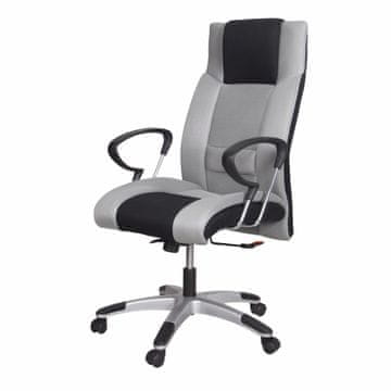 eoshop Uredska stolica PREMIER s mrežastim naslonom, crno-siva, podesiva visina, 120 kg