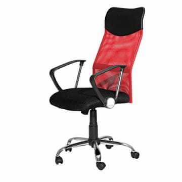 eoshop Uredska stolica PREZIDENT K56 crveno-crna, mreža i umjetna koža, nosivost 120 kg