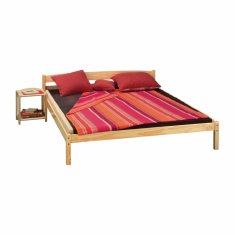 eoshop Bračni krevet 7807 od masivnog bora, neobrađen, 180x200 cm