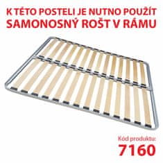 eoshop Multifunkcionalni krevet MICHIGAN 140x200 cm, biserno bijeli, s ladicama i nišom