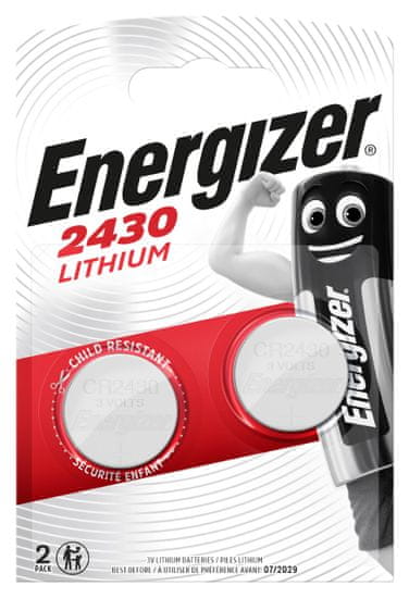 Energizer CR2430 Lithium baterija, 2 komada