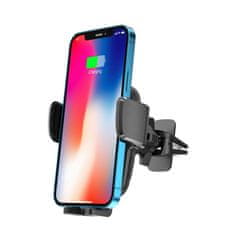 Tech-protect X05 Vent držač mobitela za auto, Qi punjač 15W, crno