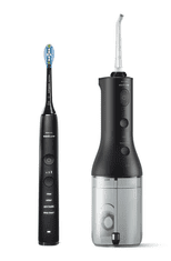 Philips Sonicare Sonicare DiamondClean 9000 četkica za zube + vodica za ispiranje usta, crna (HX3866/43)