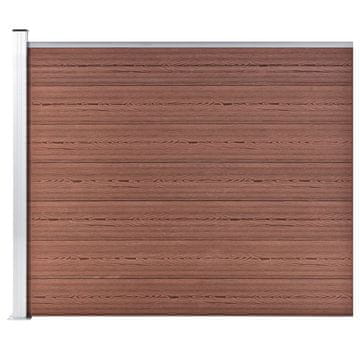Vidaxl Panel za ogradu WPC 175 x 146 cm smeđi