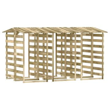 Vidaxl Pergole s krovom 6 kom 100 x 90 x 200 cm impregnirana borovina