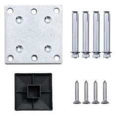 Vidaxl Panel za ogradu WPC 175 x 146 cm crni