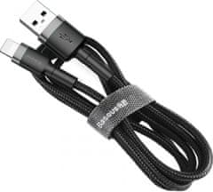 BASEUS Lightning podatkovni kabel, USB-A, 3A, QC, 50 cm, crni
