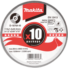 Makita D-18764-10 rezne ploče u metalnom pakiranju, 10 kom