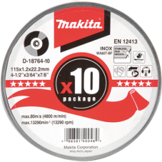 Makita D-18764-10 rezne ploče u metalnom pakiranju, 10 kom