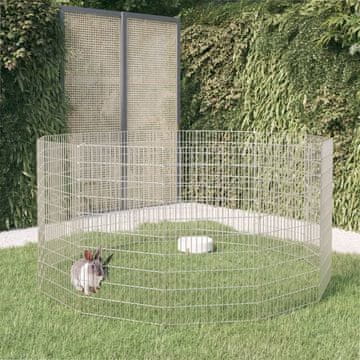 Vidaxl Ogradica za kućne ljubimce, 12 panela, 54x100 cm, pocinčano željezo
