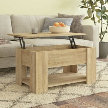 Vidaxl Klub stolić, hrast sonoma, 79x49x41, materijal na bazi drva