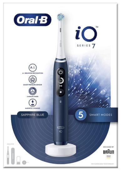 Oral-B iO Series 7 električna četkica za zube, Sapphire Blue