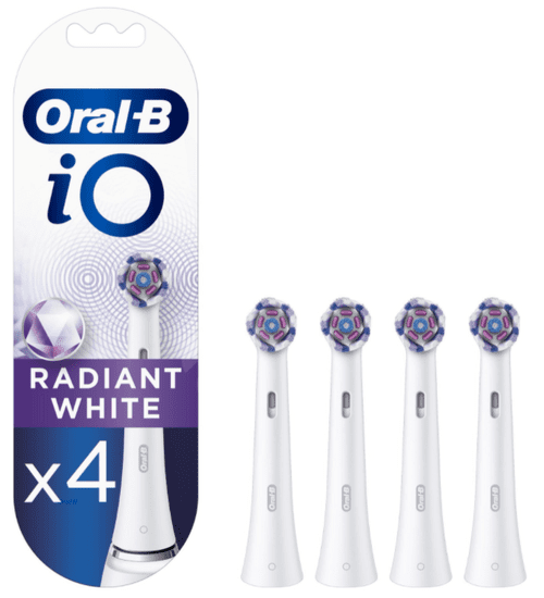 Oral-B iO Radiant White nastavak za četkicu za zube, 4/1, bijela
