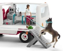 Schleich 42439 Mobilna veterinarska ambulanta s kobilom i njegovateljem