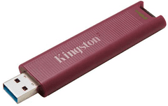 Kingston DT Max USB pogon, 512 GB, 3.2 Gen2, 1000/900MB/s, metalni, klizni konektor, crveni (DTMAXA/512GB)