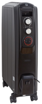 VonHaus uljni radijator, zatvoren, 2000 W, crna (2500463)