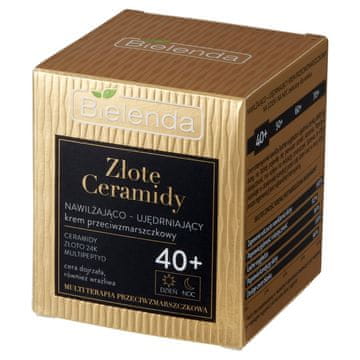 Bielenda Golden Ceramids hidratantna i učvršćujuća krema protiv bora 40+ za dan i noć 50 ml