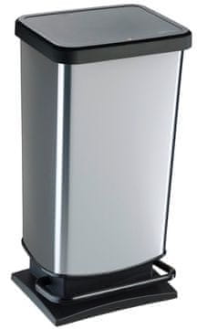 Rotho Rotho PASO Pedalni Koš za Otpad 40L - Č/S - Moderan Dizajn