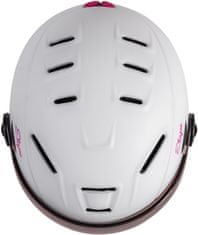Etape Skijaška kaciga Rider Pro, bijela/mat roza, 53 - 55