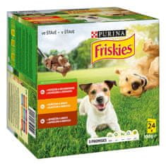 Friskies Hrana za pse Dog Adult Multipack govedina/piletina/janjetina u želeu, 4×(96×100 g)