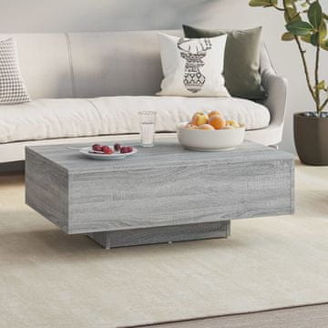 Vidaxl Klub stolić, sivi hrast sonoma, 85x55x31 cm