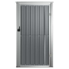 Vidaxl Vrtna kućica siva 88x89x161 cm pocinčani čelik