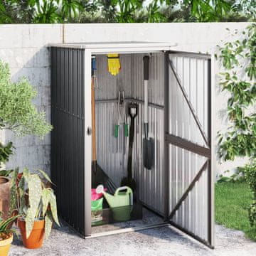 Vidaxl Vrtna kućica antracit 88x89x161 cm pocinčani čelik