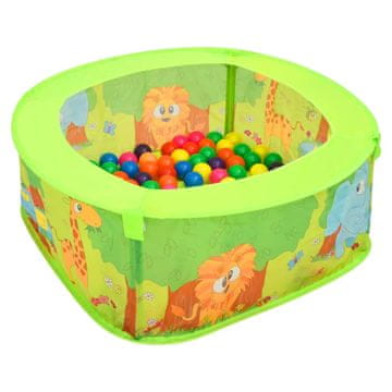 Vidaxl Dječji bazen s 300 loptica, 75x75x32 cm
