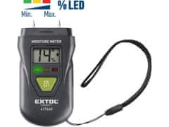 Extol Craft Higrometar za mjerenje vlažnosti (417440) mjerenje drva, žbuke i sličnih materijala