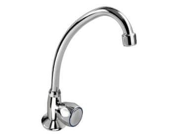 BALLETTO Slavina za umivaonik (85040) miješalica za umivaonik na postolju, za hladnu vodu, gornja J-ručica, keramički ventil, krom