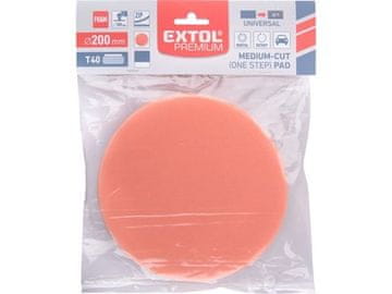 Extol Premium Polirajući kotač (8804514) foam, T40, orange, ?200x30mm, Velcro ?180mm