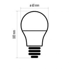 EMOS True Light LED žarulja, 7,2 W, E27, topla bijela, 3 komada