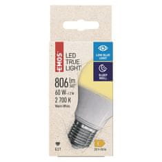 EMOS LED True Light žarulja, 7,2 W, E27, topla bijela