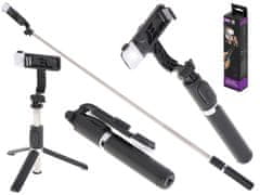 Ikonka Aga Štap za selfie lampe Crni