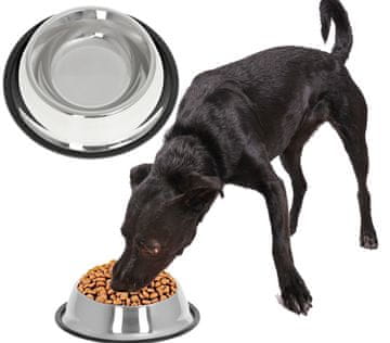 Ikonka Aga Nehrđajuća zdjela za psa i mačku 22 cm