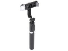 Ikonka Aga Štap za selfie lampe Crni