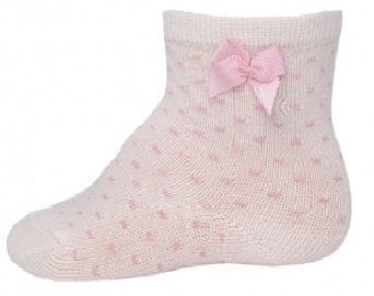 EWERS 20530_1 čarape za djevojčice s mašnom i točkicama