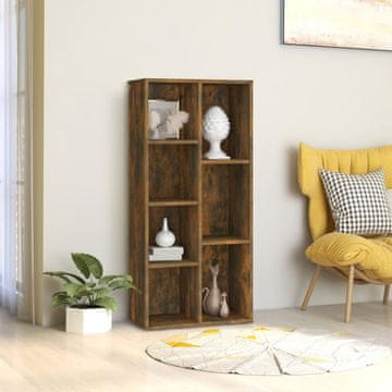 Vidaxl Biblioteka dimljena hrastovina 50x25x106 cm
