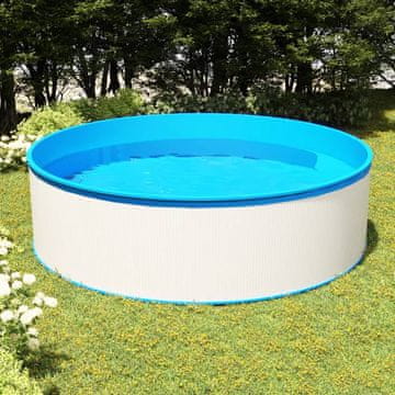 Vidaxl Vrtni bazen, 350x90 cm, Bijeli