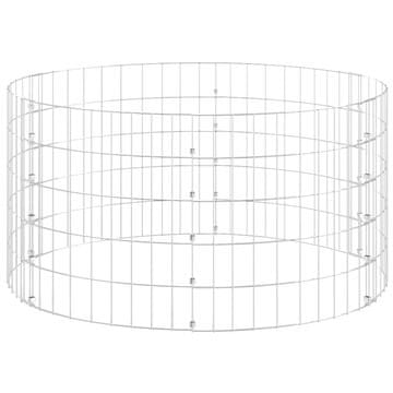 Vidaxl Vrtni komposter Ø 100 x 50 cm od pocinčanog čelika