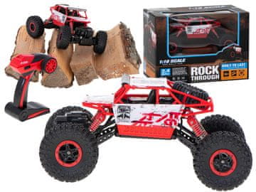 Ikonka Aga RC auto Rock Crawler HB 2.4GHz 1:18 crveno