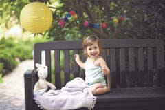 KETER Višenamjenska Klupa i Kutija za Pohranu HUDSON - Smeđa, 3 Sjedeća Mjesta