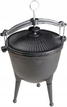 MASTER GRILL, ROŠTILJ OD LIJEVANOG ŽELJEZA S KOTLOM ZA LOVAČKU KOTLIĆ MG629