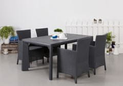 KETER Elegantno Iowa vrtno sjedalo - grafit s jastucima u sivoj boji