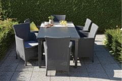 KETER Elegantno Iowa vrtno sjedalo - grafit s jastucima u sivoj boji