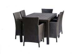 KETER Uspravna Vrtna Stolica IOWA Montana - Smeđa sa Sivo-Smeđim Jastucima