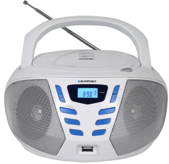 Blaupunkt BB7WH prijenosni radio, MP3/CD player, USB, bijela
